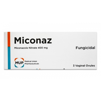 MICONAZ 400 MG ( MICONAZOLE NITRATE ) 3 VAGINAL OVULES